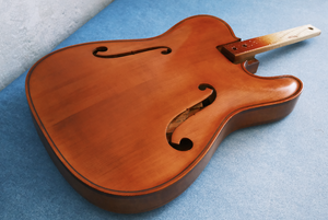 <span class=keywords><strong>Guitare</strong></span> Jazz Hollow Style Violon <span class=keywords><strong>Fender</strong></span> TELECASTER Semi-fini Artisanale Yunzhi Archtop en Érable Massif et Table en Épicéa Sculptée sur Mesure - Product Image 6