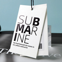 Étiquettes Volantes Personnalisées en Papier de Luxe pour Vêtements, avec Logo de Marque Imprimé, Carton, Fabrication Chinoise, Design Créatif et Ficelle