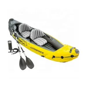 2022 Cheap Yellow Fishing Rubber Boat PVC Inflatable Kayak