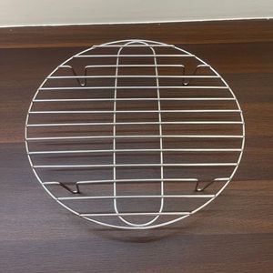 Stainless Steel <b>Steamer</b> Rack 3.8mm Thick Reinforced Wire Mesh High Low Legs For Household Steaming - Product Image 1