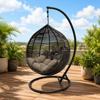Fauteuil suspendu en aluminium pour jardin extérieur, moderne et élégant, avec coussin imperméable, idéal pour les hôtels