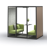 Cabine téléphonique et poste de travail modernes en acier – Cabine insonorisée pour appels privés, idéale pour hôtels et entrepôts
