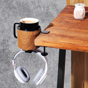 Porte-gobelet de bureau amélioré 2 en 1, porte-gobelet de table anti-déversement pour bouteilles d'eau, fauteuils roulants, postes de travail, bureau de jeu