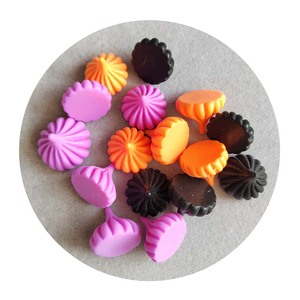 Hot bán 100pcs các loại màu sắc Nhựa Whipped Kem Kẹo flatback nhựa cabochons embellishments đối với trang sức làm DIY Craft - Product Image 1