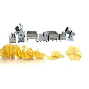 Línea de producción de patatas fritas, alta calidad, totalmente automática, máquina para hacer patatas fritas