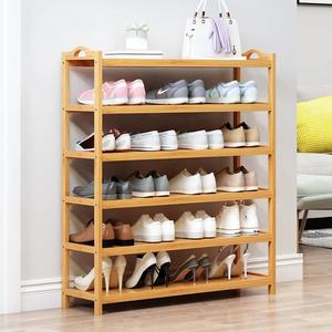 Zapatero de almacenamiento multicapa simple <span class=keywords><strong>para</strong></span> puerta interior, <span class=keywords><strong>estante</strong></span> de madera maciza <span class=keywords><strong>para</strong></span> salón - Product Image 3