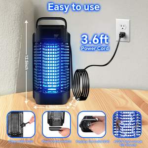 Zanzariera Elettrica Portatile Qualitell con <span class=keywords><strong>Luce</strong></span> UV per Zanzare e Mosche, Dispositivo Anti-Zanzare - Product Image 4