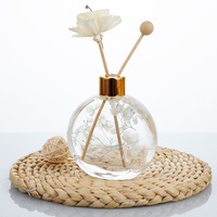 Bouteille d'huile d'arôme en verre de luxe de 150ml diffuseur de roseau bouteille de diffuseur de parfum en verre de roseau