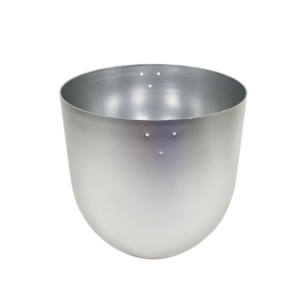 Fabricación de Metal Personalizada CNC, Pantalla de Lámpara de Acero Hemisférica Q235, OEM/ODM, Iluminación de Metal Giratorio, Chapa de Metal Cepillada de 1.4 mm de Espesor - Product Image 1