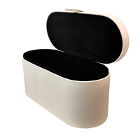 Boîte de rangement carrée en cuir PU à coque rigide de grande capacité sur mesure en gros, logo personnalisé, couleur pour boîte à cheveux supersonique