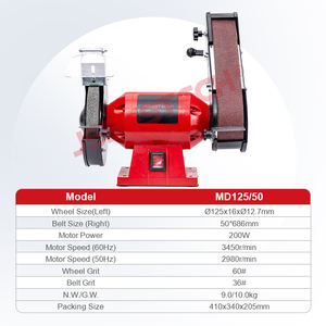 Venta caliente 5 pulgadas Combo Bench Grinder Belt Sander Para <span class=keywords><strong>afilar</strong></span> cuchillos - Product Image 2
