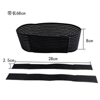 Sangle de menton élastique réglable pour la pêche, sans latex, en nylon et polyester, support de mâchoire pour le sommeil, 8*68cm, 60g, blanc, couleur personnalisée