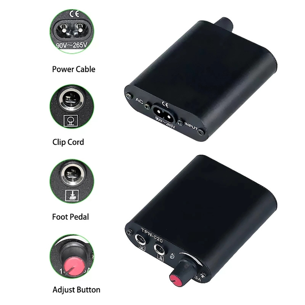 アート用品 タトゥーマシンセット TPN-020 電源 フットペダル