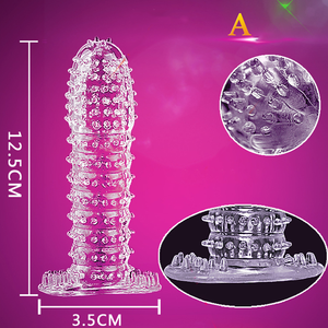 Préservatifs en silicone pour pénis agrandissement Dick Transparent pour hommes Crystal Penis Sleeve Sex Shop <span class=keywords><strong>Prix</strong></span> bon marché - Product Image 2
