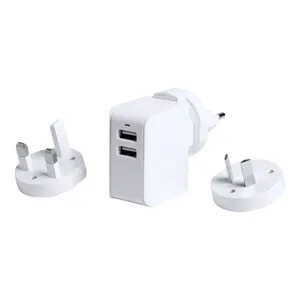 Caricabatterie da viaggio USB gadget personalizzati - Product Image 1