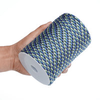 Corde tressée légère de 100 m, 4 mm, 7 brins, pour bracelet, survie en extérieur, EDC, camping, corde de fixation