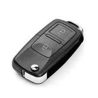 Clé télécommande universelle pliable KEYDIY KD B01-2 à 2 boutons pour Volkswagen – Remplacement / Clé de rechange pour voiture (lot de 5)