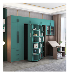 <span class=keywords><strong>Cama</strong></span> Murphy de Madera Contrachapada Personalizada de Alta Gama CBMmart, <span class=keywords><strong>Cama</strong></span> <span class=keywords><strong>Vertical</strong></span> Plegable con Armario de Almacenamiento para Dormitorio - Product Image 1