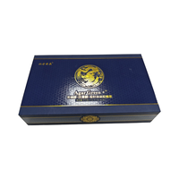 Coffret de parfum élégant noir et or, emballage en papier kraft personnalisé de luxe pour huiles essentielles, coffret cadeau cosmétique