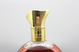 Botella Redonda de Vidrio para Licores de 50 <span class=keywords><strong>Cl</strong></span> a 70 <span class=keywords><strong>Cl</strong></span> con Corcho y Acabado Decorativo para Almacenamiento de Bebidas Alcohólicas - Product Image 6