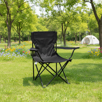 Chaise pliante portable de luxe pour l'extérieur en tissu polyester pour jardin, croquis artistiques, pêche, pique-nique, camping, loisirs, plage