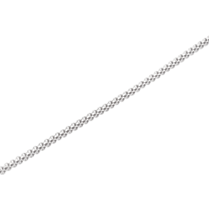 Bracelet en platine Pt950 blanc à double croix carrée avec maillons structurés pour jeunes hommes – Accessoire quotidien masculin - Product Image 6