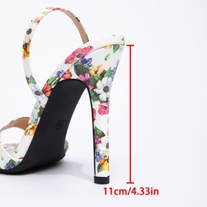 DEleventh Shoes 2025 Nuovi Sandali da Donna con Tacco a Spillo, Punta Affusolata, Stampa Unica, Cinturino alla Caviglia e Tacco Alto Glamour - Product Image 5