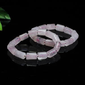 Juanyu Natural Gemstone <strong>Beads</strong> <strong>Bracelet</strong> Geometric Rose Quartz Beaded <strong>Bracelets</strong> Healing Crystal <strong>Bracelets</strong> - Product Image 4