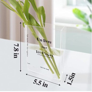 <span class=keywords><strong>Vase</strong></span> de livre pour fleurs, décor de chambre, saveur artistique et culturel, <span class=keywords><strong>Vase</strong></span> décoratif en acrylique, <span class=keywords><strong>vase</strong></span> en verre - Product Image 2
