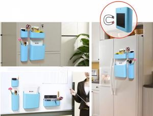 Poubelle à linge magnétique, poubelle à déchets gain de place avec bande magnétique pour sèche-linge et lave-linge - Product Image 6