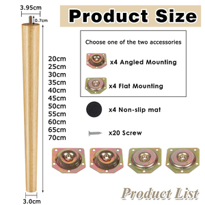 Mobili gambe casa fai da te scrivania moderno comodino rastremato rotondo panca sedia da pranzo mobili da caffè in <span class=keywords><strong>legno</strong></span> massello <span class=keywords><strong>tavolo</strong></span> gambe per <span class=keywords><strong>tavolo</strong></span> - Product Image 2