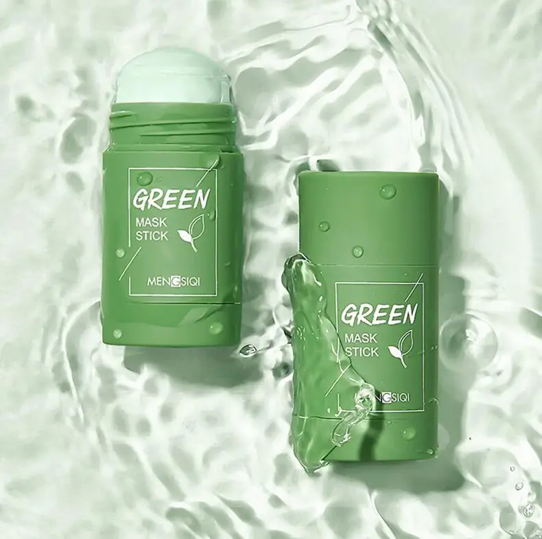 हरी चाय सफाई मिट्टी स्टिक चेहरा क्रीम मुँहासे सफाई सौंदर्य त्वचा हरी चाय मॉइस्चराइजिंग हाइड्रेटिंग Whitening देखभाल चेहरा