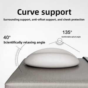 Cuscino Viso a U in Memory Foam Intrecciato <span class=keywords><strong>per</strong></span> Lettino da Salone di Bellezza, Supporto <span class=keywords><strong>per</strong></span> la Testa in Velluto Cristallo, Cuscino Massaggiante (Rimovibile e Lavabile) - Product Image 3