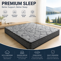 Matelas matelassé blanc minimaliste de luxe, mousse de qualité supérieure, housse en tissu respirant, housse amovible écologique, sommeil confortable