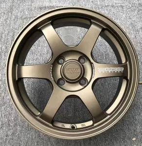 Bronze/black/silver 4x100 deep dish 15 inch alloy wheel rims for passenger car