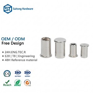 Rivets semi-tubulaires en acier inoxydable brillant Saitong Hardware ISO9001 Argent 2,0 mm pour usage industriel - Product Image 1