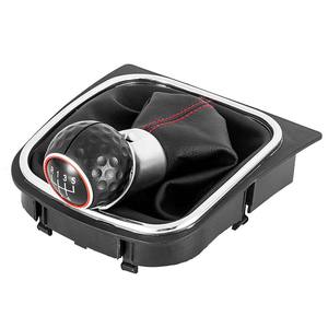 หัวเกียร์รถยนต์ Volkswagen Golf 6 เกียร์ธรรมดา หุ้มหนัง ดีไซน์ตามหลักสรีรศาสตร์ 5 6 สปีด - Product Image 1