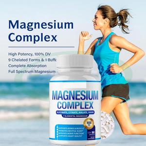 Capsule di Magnesio, Zinco, Calcio e <span class=keywords><strong>Vitamina</strong></span> <span class=keywords><strong>D3</strong></span> con Etichetta Privata, 1000 mg, Integratore per la Salute del Cervello, Capsule di Citrato di Magnesio - Product Image 4