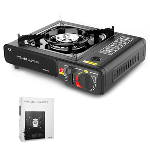 Nouveau type de réchaud à gaz portable mini pour le camping en plein air, brûleur manuel en acier, four à cassette, allumage piézoélectrique, conception monobloc - Product Image 5