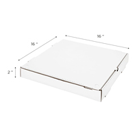 Caja de Pizza de Papel Recubierto Mate, Ecológica y Duradera, para Llevar y Entrega a Domicilio