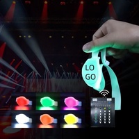 DMX Concert LED Bracelet tissé 15 fils teints Flash Télécommande Lumière pour les activités de l'entreprise Firewolf Bracelets promotionnels