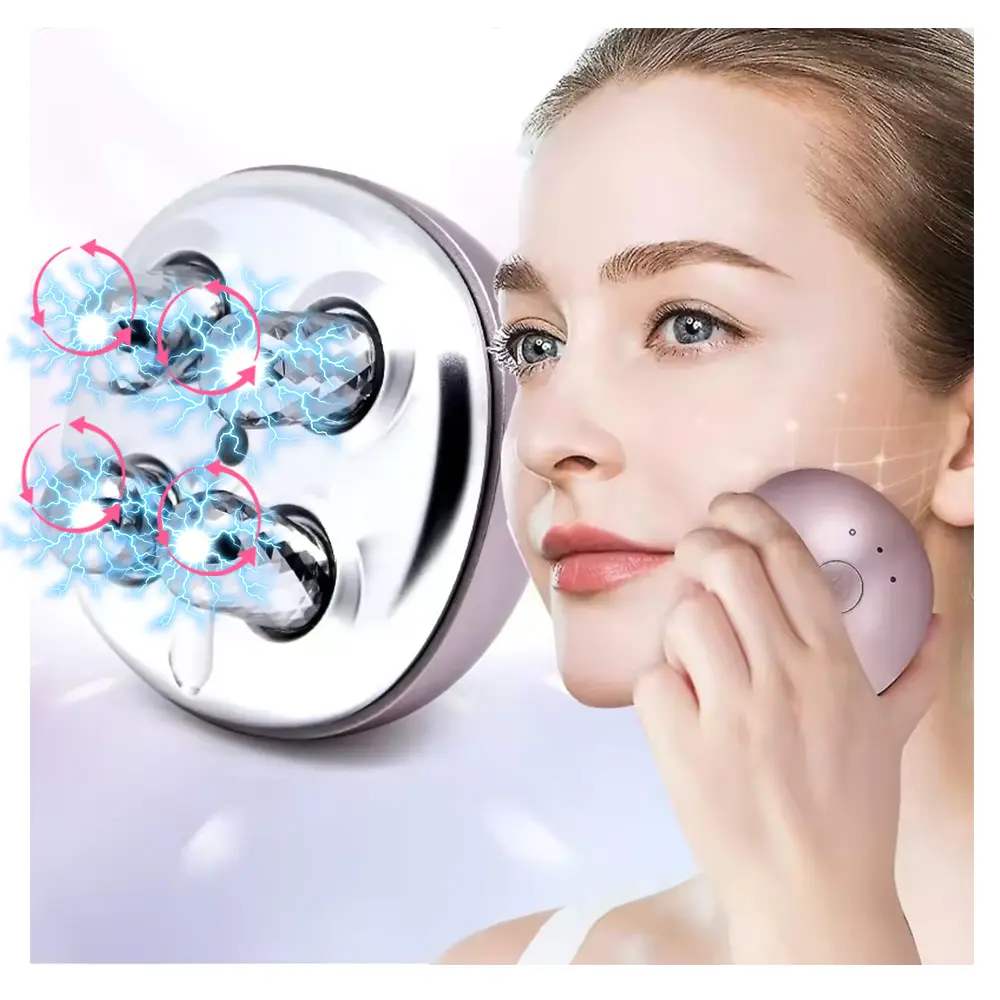 Appareil électrique de tonification faciale à micro-courant EMS vibrant pour sculpter le visage en V