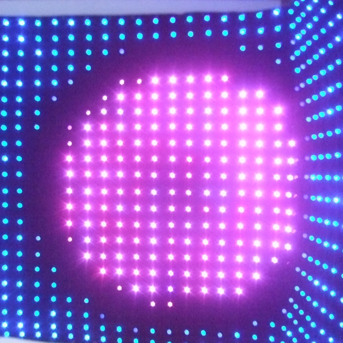 LED yıldız kumaş video perde