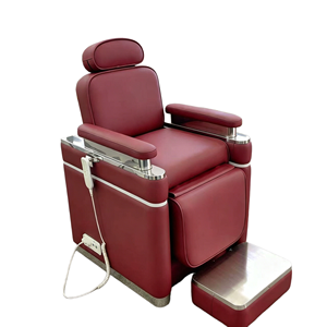 Lit de lavage électrique inclinable réglable pour salon de coiffure, couleur bordeaux, avec bac à <span class=keywords><strong>shampoing</strong></span> intégré, pour spa capillaire, vente en gros - Product Image 1