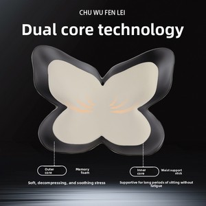 Cojín de Soporte Lumbar para Estación de Trabajo, Almohada de Respaldo para Oficina en Casa, Cojín para Asiento de Coche, Almohadilla Lumbar para Sentarse por Largo Tiempo - Product Image 3