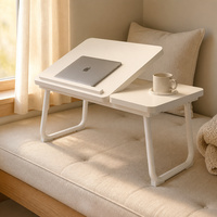 Table de lit pliable pour ordinateur portable, idéale pour les étudiants en dortoir, le travail et l'utilisation à domicile ou au bureau.