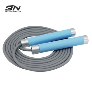 Corde à sauter en PVC BN, corde à sauter de fitness réglable, corde à sauter avec logo personnalisé, poignée de vitesse - Product Image 1