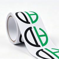 Autocollant adhésif rond en vinyle PVC synthétique imprimé sur mesure avec logo de marque, résistant à l'eau