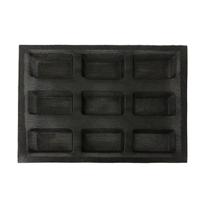 Nhà máy chuyên nghiệp Silicone pháp bánh mì nướng PAN khuôn hình chữ nhật Baguette khuôn bánh mì hình thức - Product Image 2