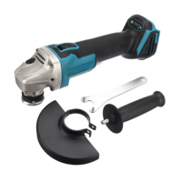 Meuleuse d'angle électrique portative rechargeable 21V 100/125 mm, petite machine de découpe sans balais à batterie au lithium avec interrupteur
